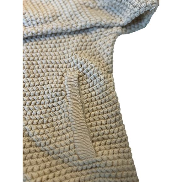 DKNY Men's 100% Merino Wool Full Zip Cardigan Sweater Beige Size XL - Picture 8 of 11